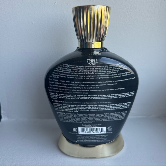 Designer Skin Triple Threat UV + Sunless + Red Light Intensifier Tanning Lotion - Picture 2 of 2